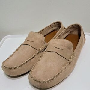 Cole Haan Women's Trillby Driver Suede Loafers in Khaki | Size 9.5 | NWOT